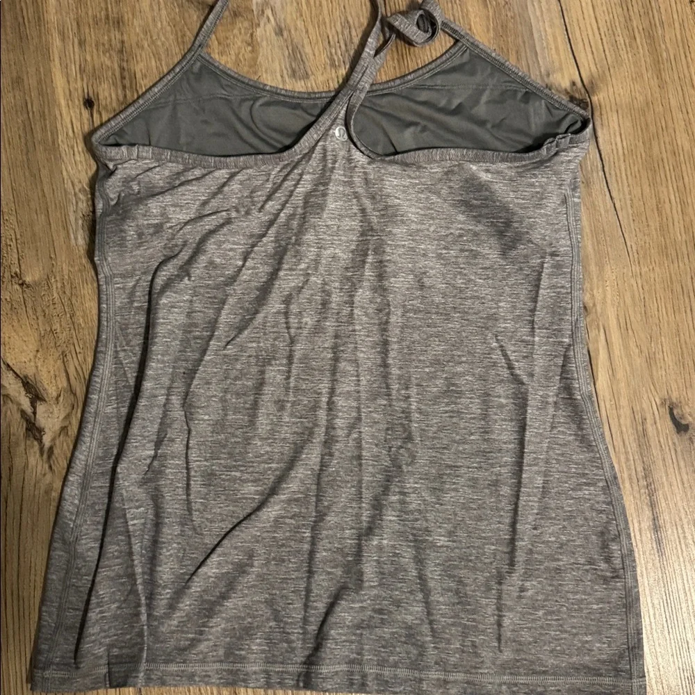 Lululemon athletica Power Y Tank Top Gray Size 12 Woman Racerback - Picture 2 of 3